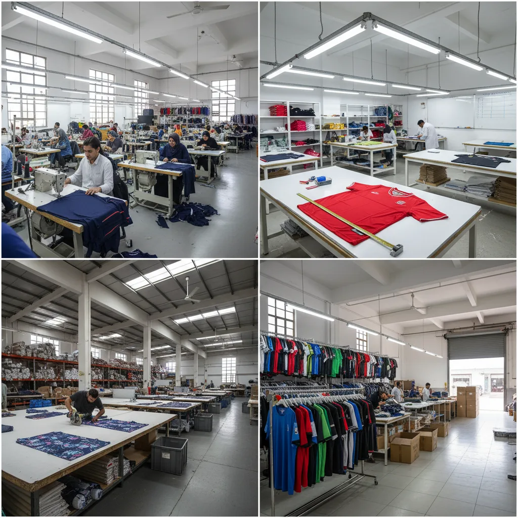Empire Five Athletics factory in Sialkot, Pakistan