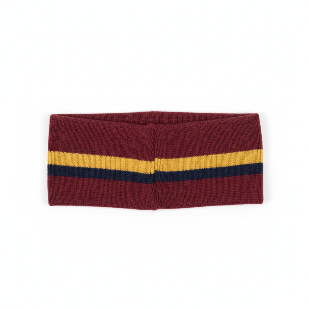 Back view of custom basketball headband showing the closure seam