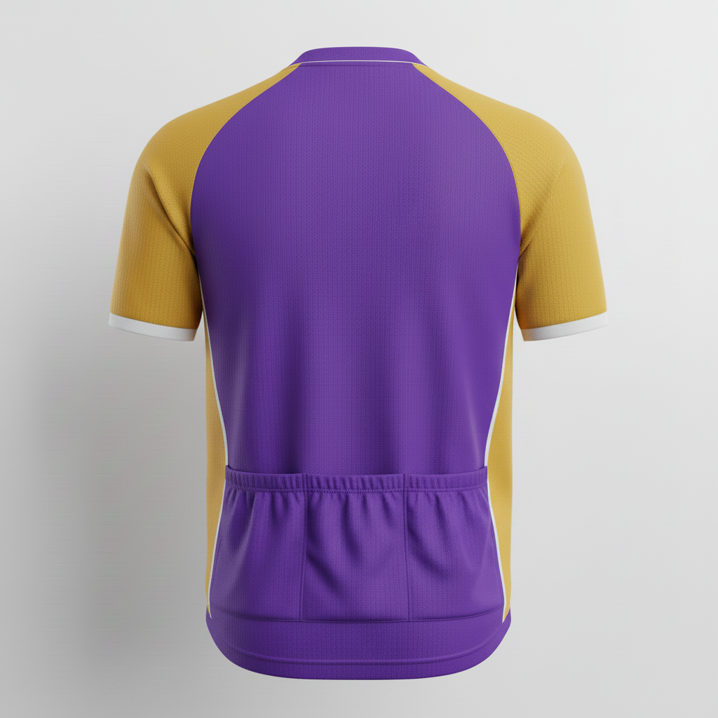 Back view of custom basketball warm-up set jacket showing team name and player number layout