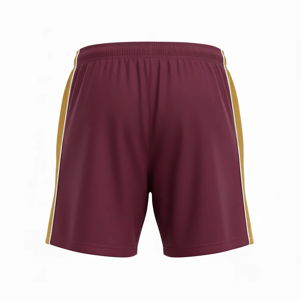 Side view of custom women's 3-inch soccer shorts showing the 3-inch inseam, A-line cut, and side-seam construction