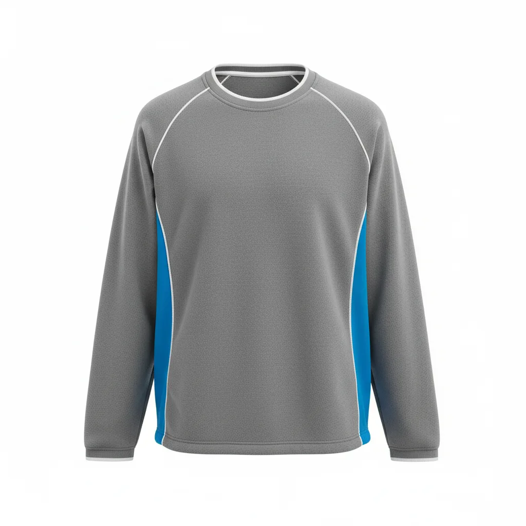 Front view of custom softball fleece pullover in anti-pill polyester micro-fleece with a quarter-zip neck, stand collar, and sublimated team colorway from Empire Five Athletics