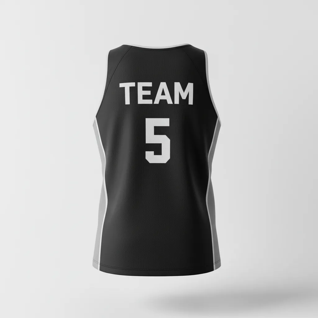 Back view of custom sprinter singlet showing the athlete name and aero cut