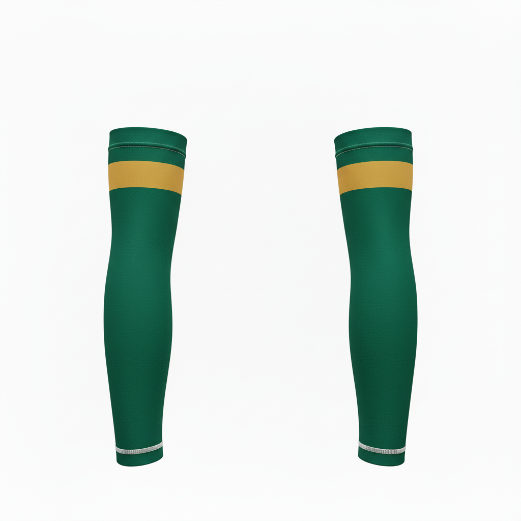 Back view of custom volleyball arm sleeve showing the gripper top and full coverage