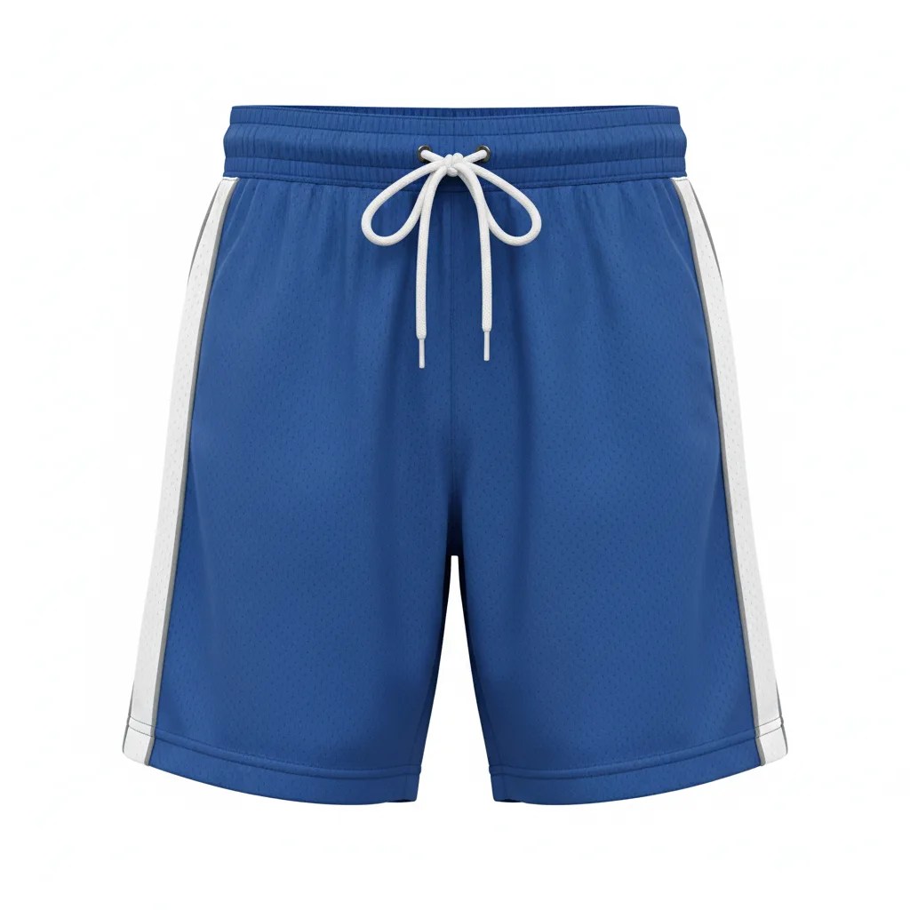 Front view of custom wrestling athletic shorts in 150 GSM performance poly with sublimated team colors from Empire Five Athletics
