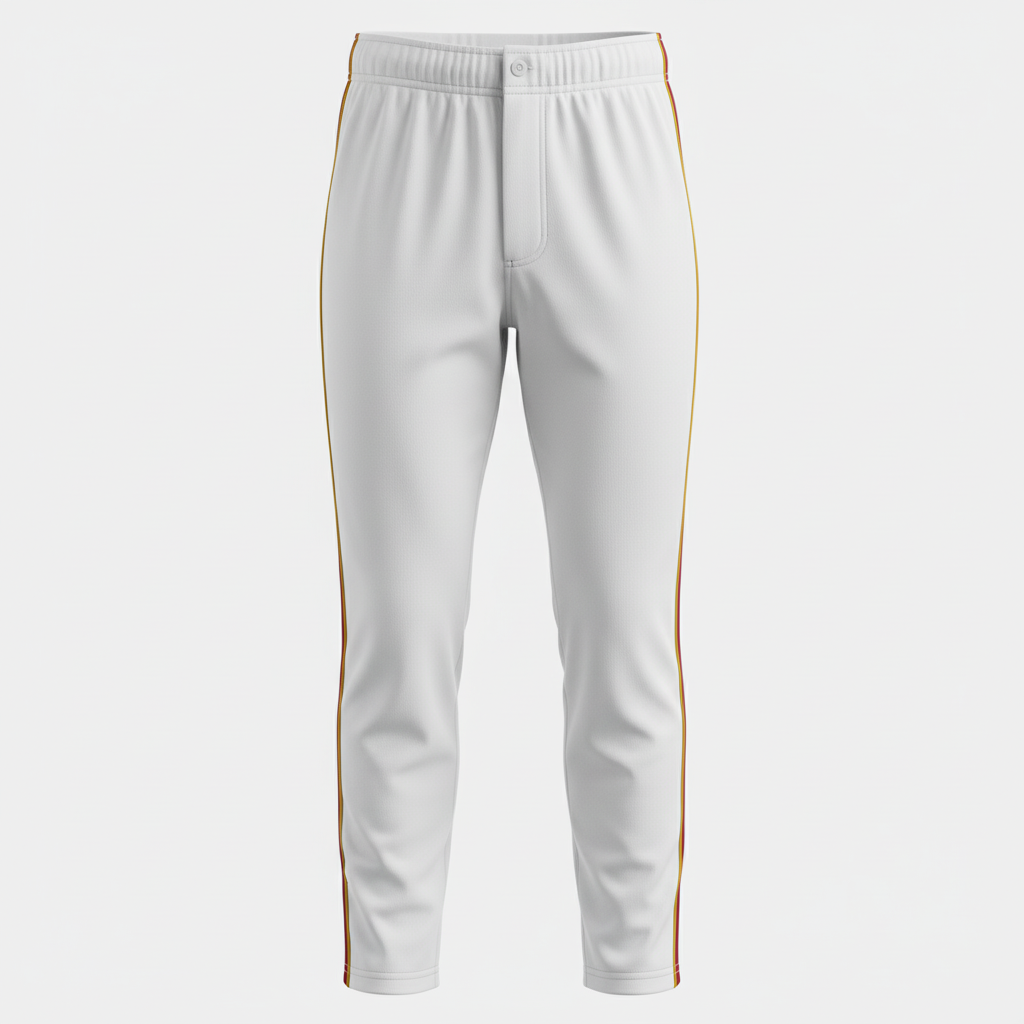 Baseball Pants Full Length Piped