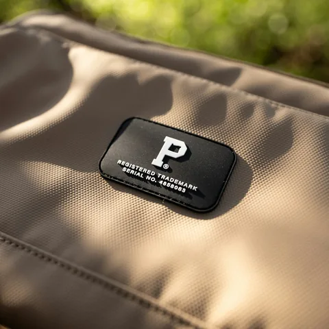 PVC and rubber patches example on a garment