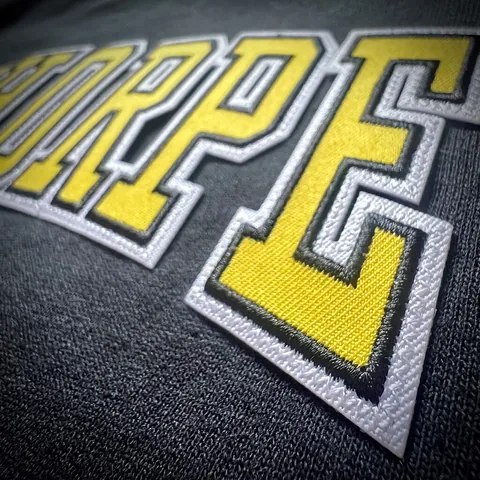 Sublimated twill example on a garment