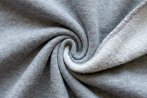 French terry fabric close-up