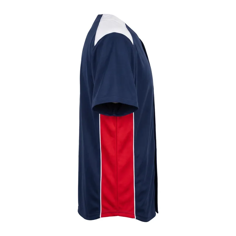 Button-Up Baseball Jerseys BS-001, left view