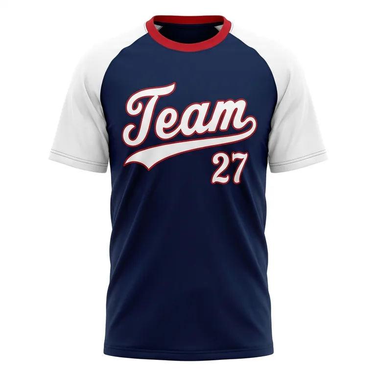 Crew-Neck Baseball Jerseys BS-004, front view