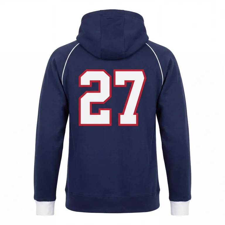 Baseball Hoodies BS-012, back view