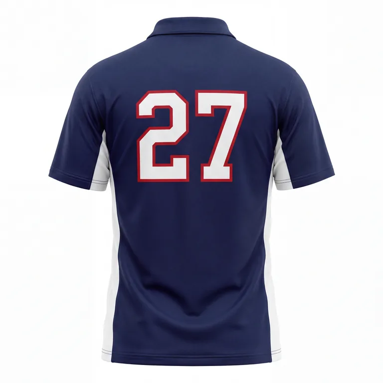 Baseball Coaches Polos BS-022, back view