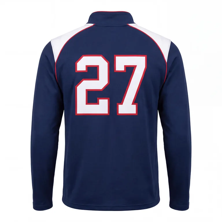 Baseball Quarter-Zips BS-014, back view