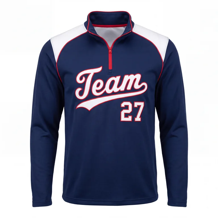 Baseball Quarter-Zips BS-014, front view