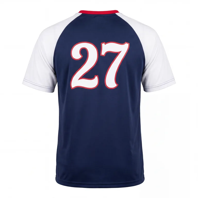 Raglan Baseball Shirts BS-011, back view