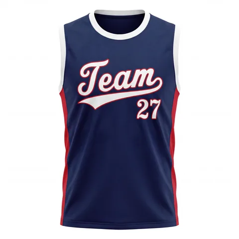 Baseball Tank Game Jerseys BS-010, front view