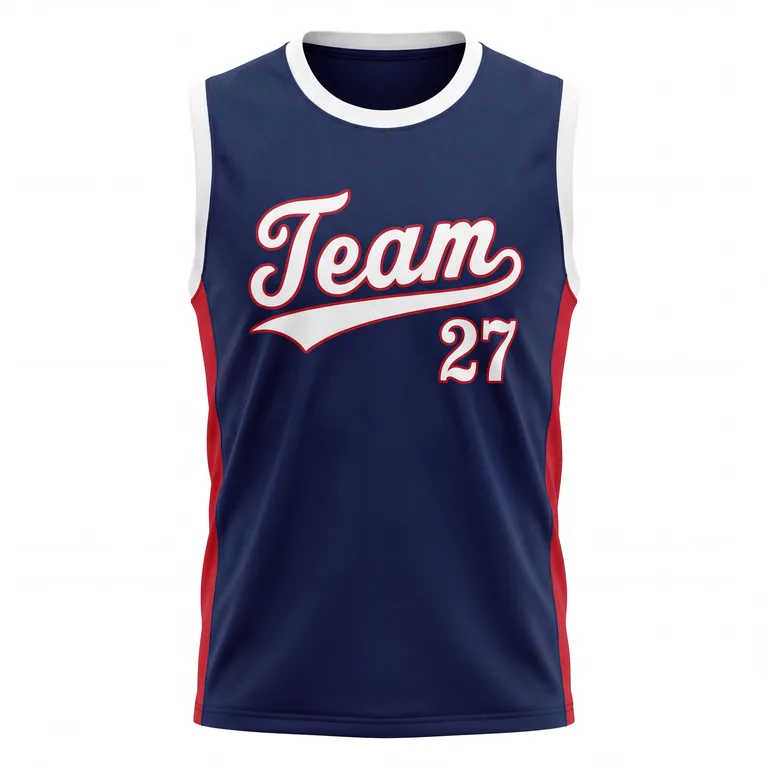 Baseball Tank Game Jerseys BS-010, front view