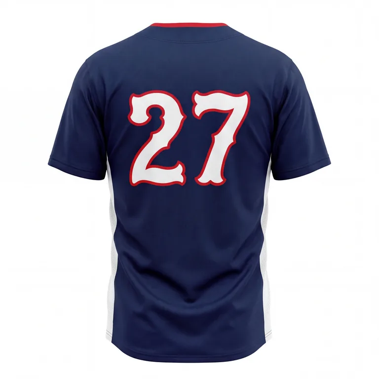 Baseball Practice Jerseys BS-009, back view