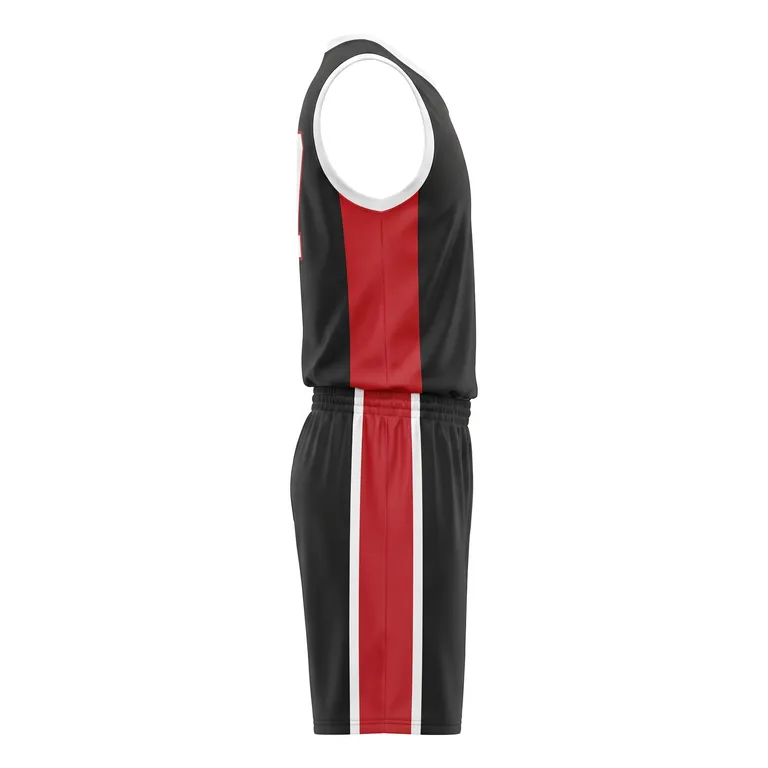 Crew Neck Basketball Uniforms BB-002, left view