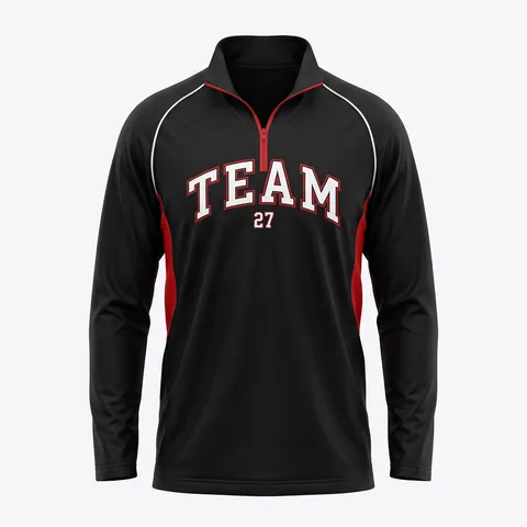 Basketball Quarter Zip Jerseys BB-009, front view