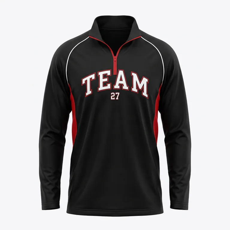 Basketball Quarter Zip Jerseys BB-009, front view