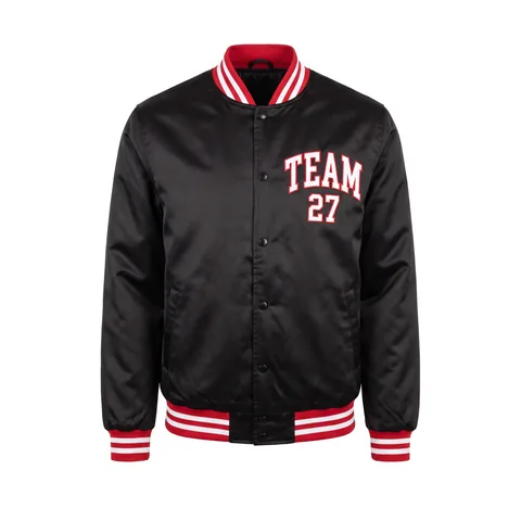 Basketball Satin Bomber Jackets BB-018, front view
