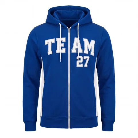 Flag Football Zip Hoodies FF-017, front view