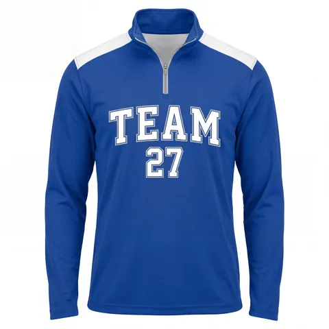 Flag Football Quarter-Zips FF-018, front view