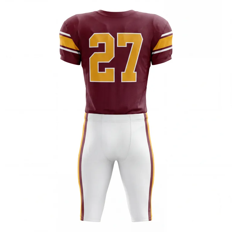 Football Uniform Sets FB-004, back view