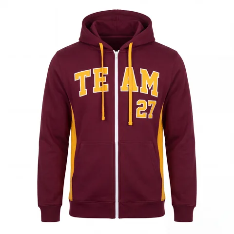Football Zip-Up Hoodies FB-011, front view