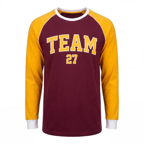 Football Long-Sleeve Shirts FB-014, front view