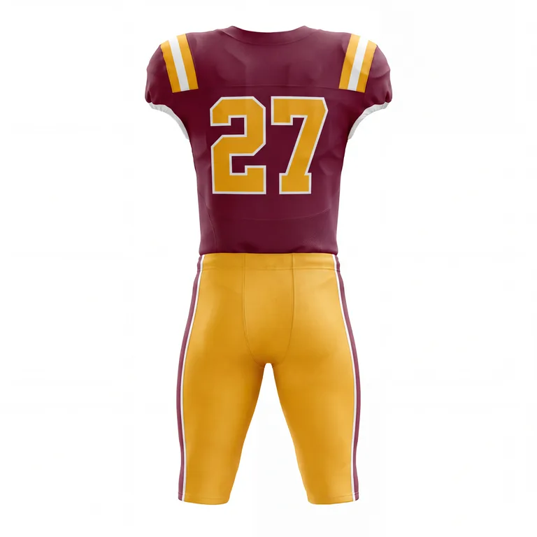 Custom Football Uniforms FB-001, back view
