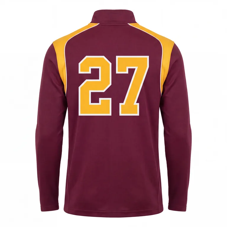 Football Quarter-Zips FB-012, back view