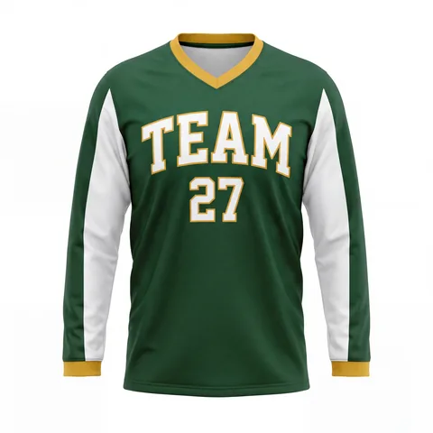 Long-Sleeve Lacrosse Jerseys LX-004, front view