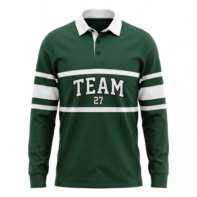 Collared Rugby Shirts RG-001, front view