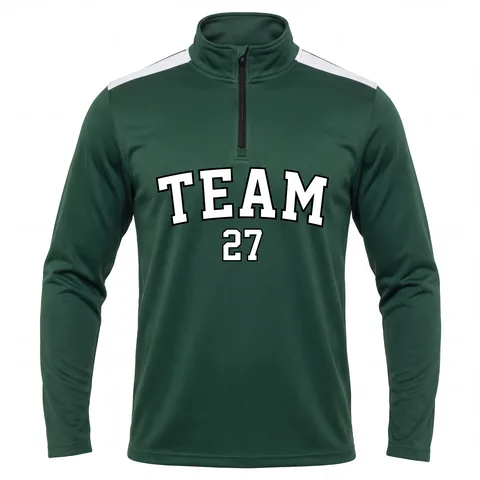Rugby Quarter Zip Tops RG-015, front view