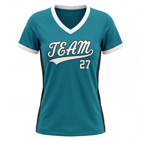 V-Neck Softball Jerseys SB-003, front view