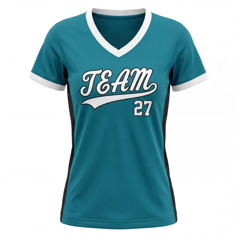 V-Neck Softball Jerseys SB-003, front view