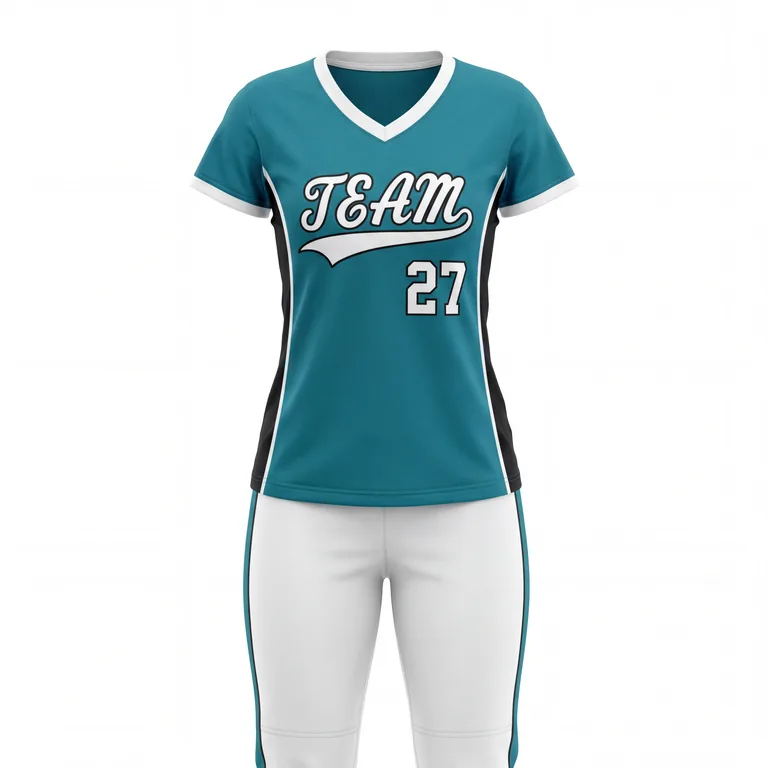 V-Neck Softball Uniform Sets SB-005, front view