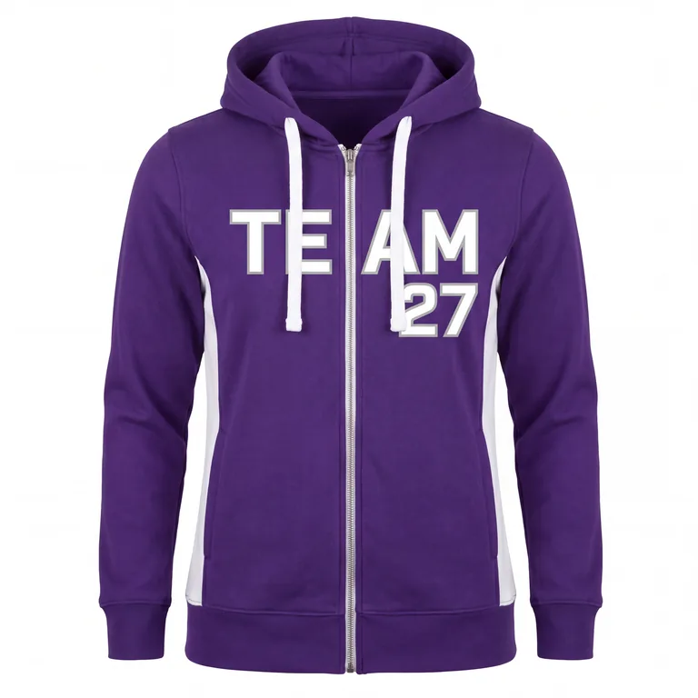 Volleyball Full-Zip Hoodie VB-014, front view