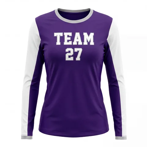 Long-Sleeve Volleyball Jersey VB-004, front view