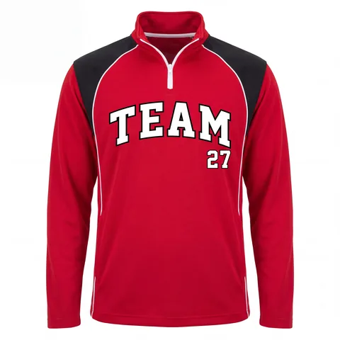 Quarter-Zip Wrestling Warm-Ups WR-016, front view