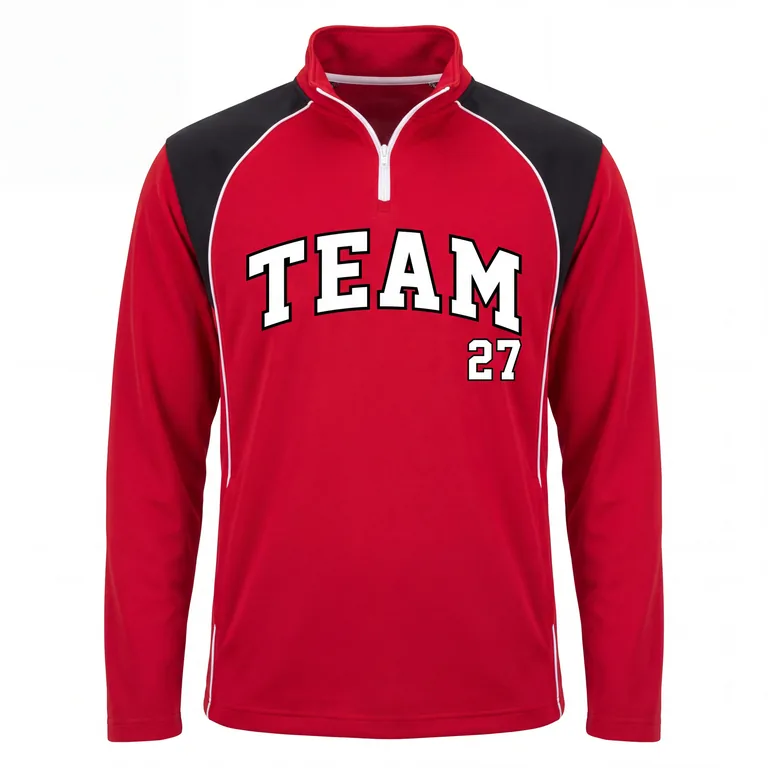 Quarter-Zip Wrestling Warm-Ups WR-016, front view