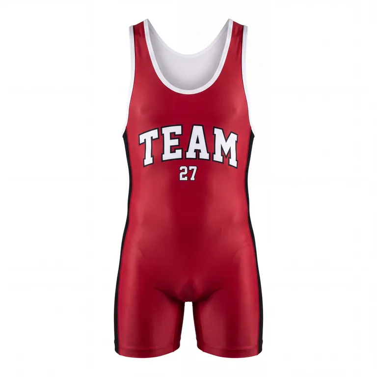 Custom Wrestling Singlets WR-001, front view