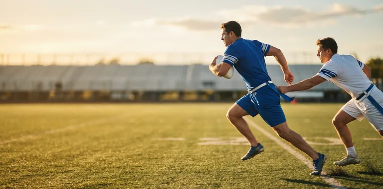 Flag football uniforms and jerseys